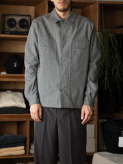 OPPOSE DUALITY / 2Pocket Dungarees Shirts -Gray-