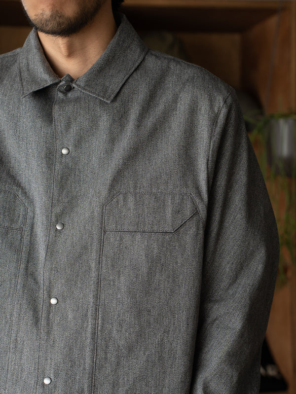 OPPOSE DUALITY / 2Pocket Dungarees Shirts -Gray-