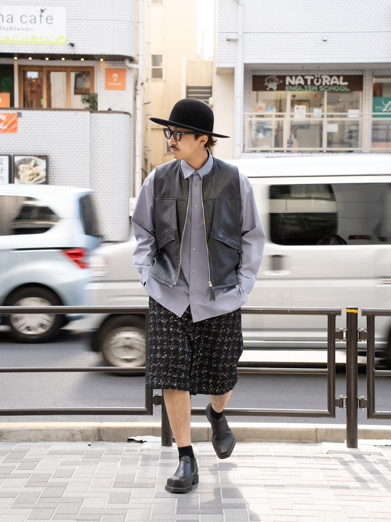 SHINYAKOZUKA / LOOSE SHORTS -Black-