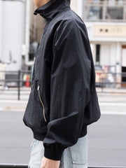 【預計2月中旬到貨】SUGARHILL / ZIP NYLON BLOUSON-BLACK-