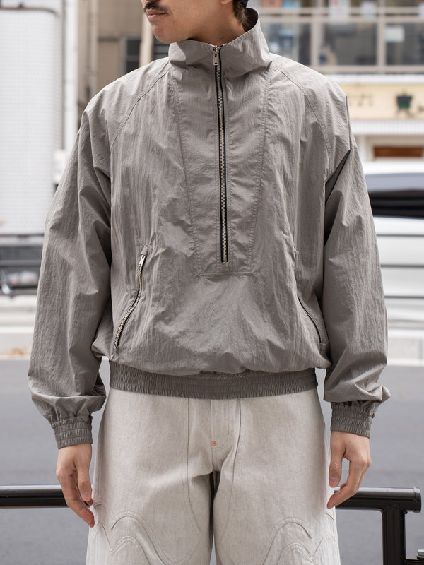 【預計2月中旬到貨】SUGARHILL / ZIP NYLON BLOUSON-GRAY-