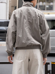 SUGARHILL / ZIP NYLON BLOUSON-GRAY-