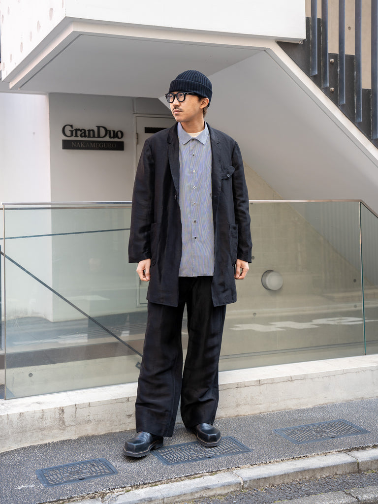 TOHNAI / RELAXED PLEAT TROUSER -OLIVE-