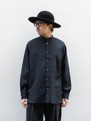 tangenet / Cotton typewriter shirts -Black-