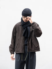 TOHNAI / CHUNKY WOOL SCARF -BLACK-