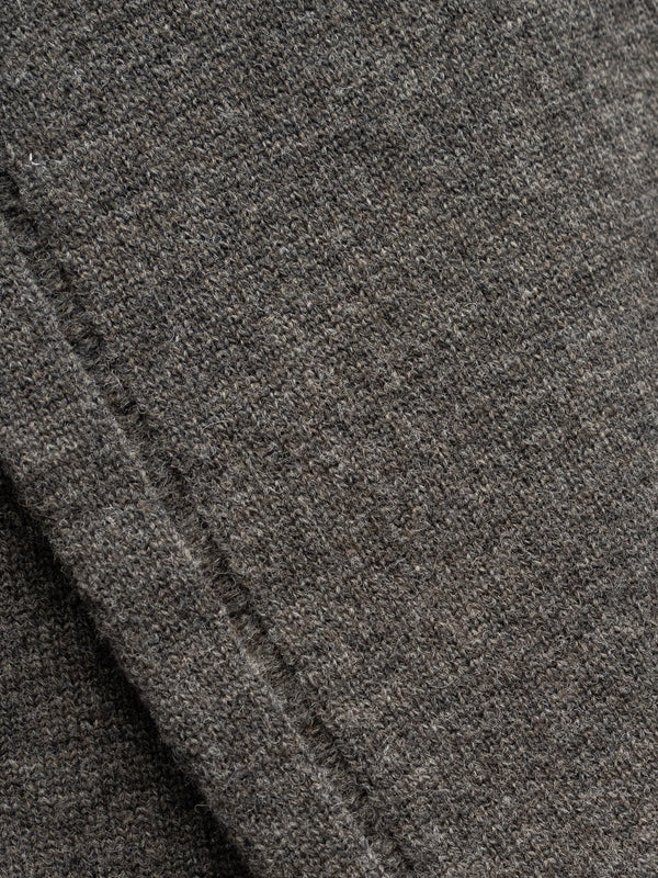 TOHNAI / CHUNKY WOOL SCARF -GRAY-