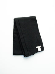TOHNAI / CHUNKY WOOL SCARF -BLACK-