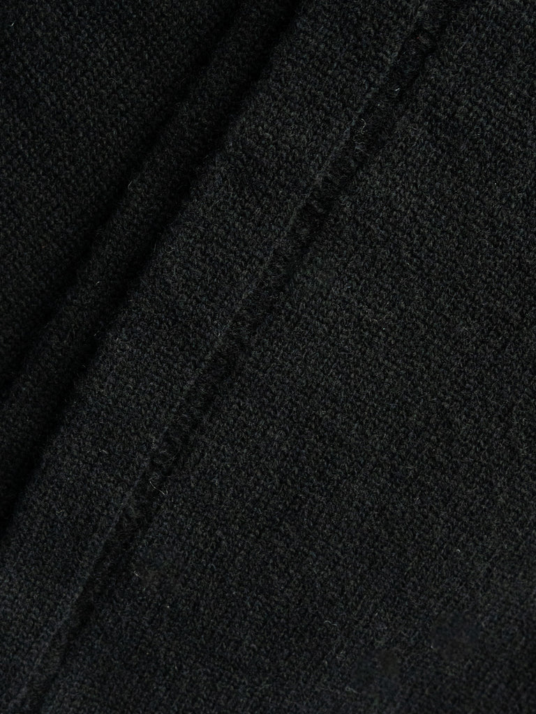 TOHNAI / CHUNKY WOOL SCARF -BLACK-