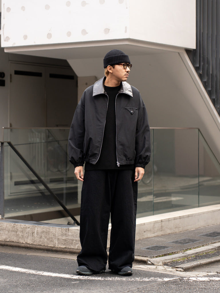 refomed / DOKA NYLON JACKET "TARP" -BLACK-