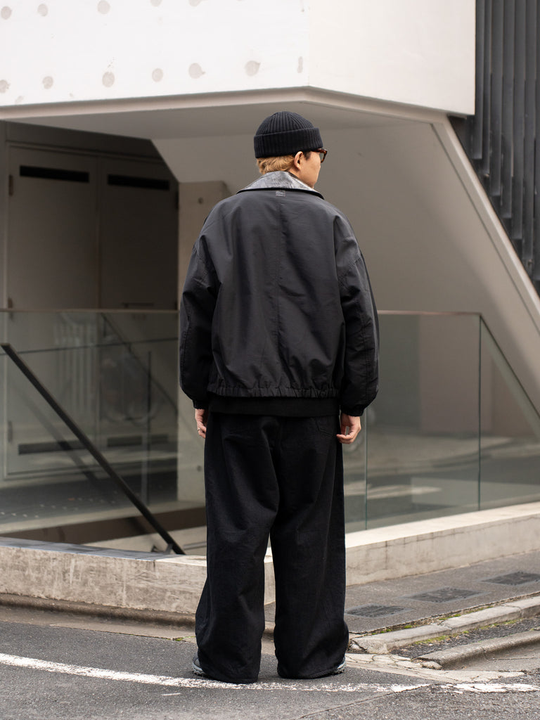 refomed /  FRESH MAN DENIM WIDE PANTS "OW"-BLACK-