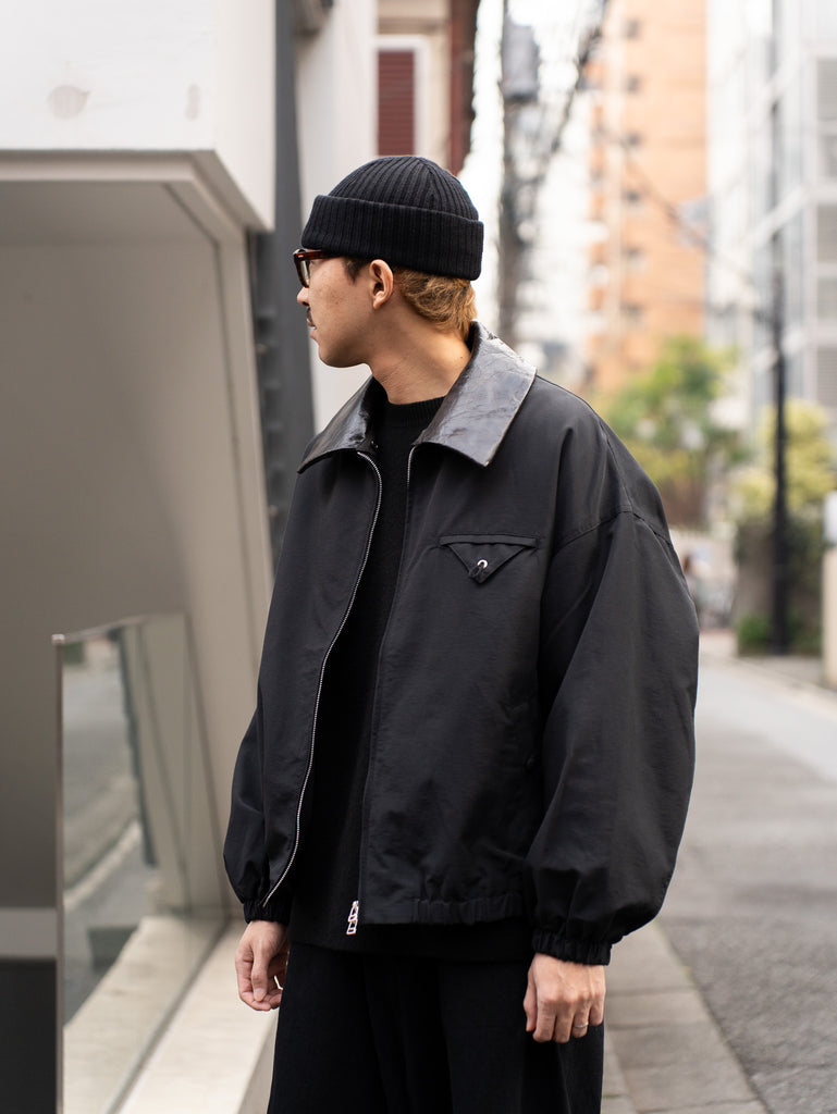 refomed / DOKA NYLON JACKET "TARP" -BLACK-