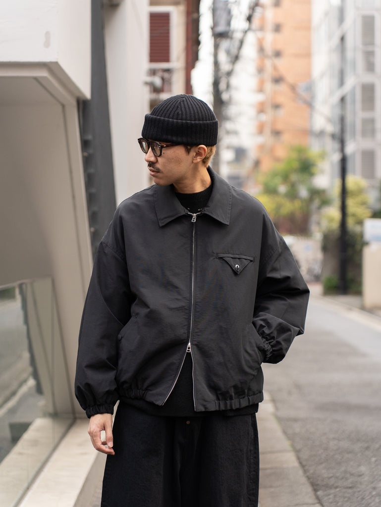 refomed / DOKA NYLON JACKET "TARP" -BLACK-