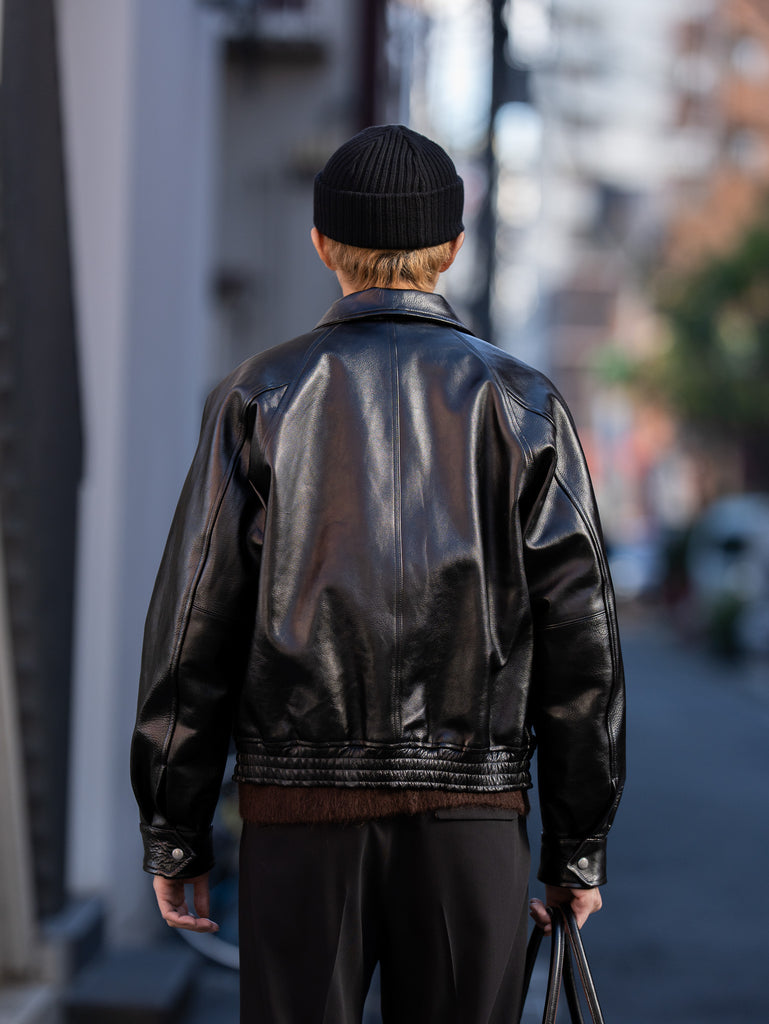 SUGARHILL / SHRINK BOMBER JACKET -BLACK SHRINK-