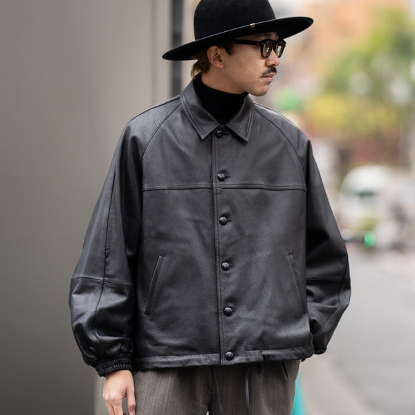 refomed×ccu CCU LEATHER FORMAN JACKET(2 BLACK): refomed: MENS｜CONZ ONLINE STORE