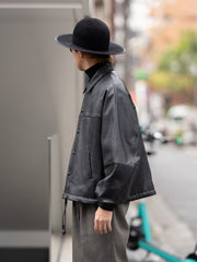 refomed / CCU LEATHER FORMAN JACKET -BLACK-