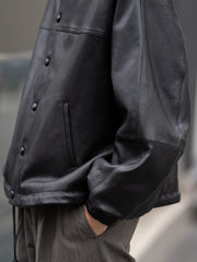 refomed / CCU LEATHER FORMAN JACKET -BLACK-