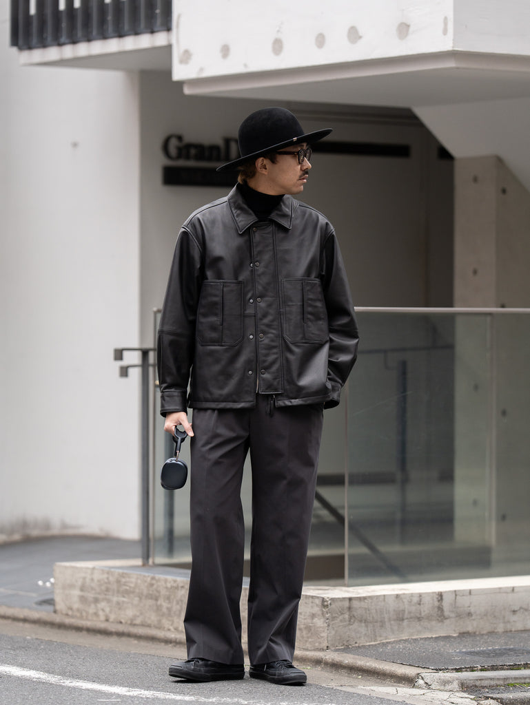 CCU / COVERALL SHIRT JACKET -BLACK-