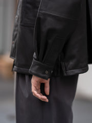 CCU / COVERALL SHIRT JACKET -BLACK-