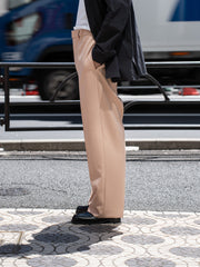 nonnotte / NO TACK WIDE STRAIGHT TROUSERS -Frappe-