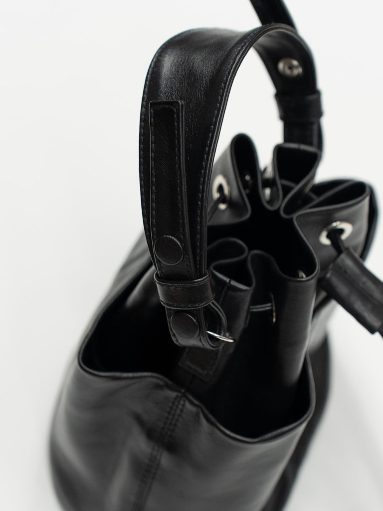 CCU / DRAWSTRING BAG -BLACK-