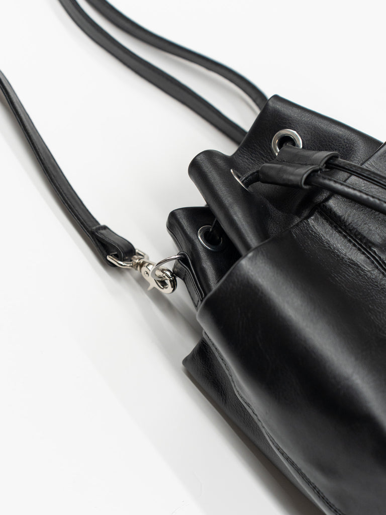 CCU / DRAWSTRING BAG -BLACK-