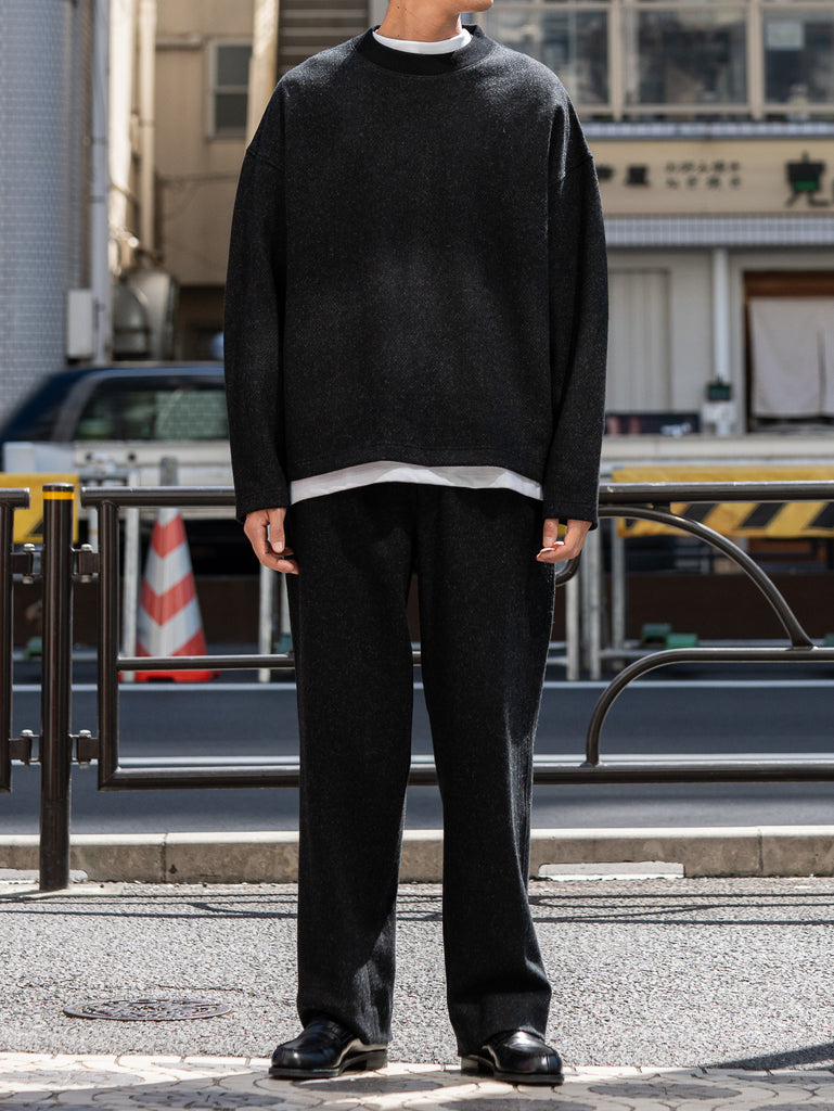 nonnotte /ELASTIC BAGGY EXTRA WIDE -B×GreyTop-