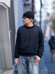 refomed / GUARD KNIT SWEATER -NAVY-