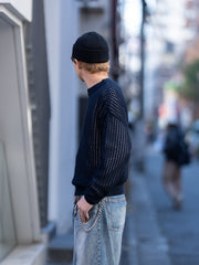 refomed / GUARD KNIT SWEATER -NAVY-