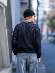 refomed / GUARD KNIT SWEATER -NAVY-