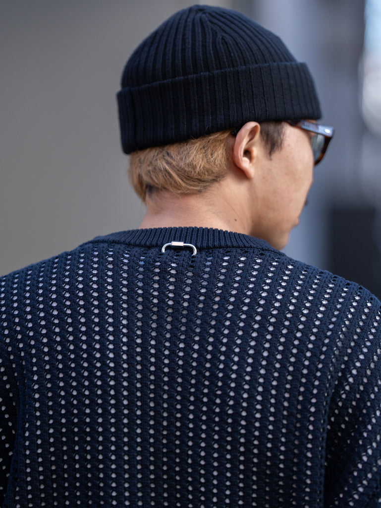 refomed / GUARD KNIT SWEATER -NAVY-