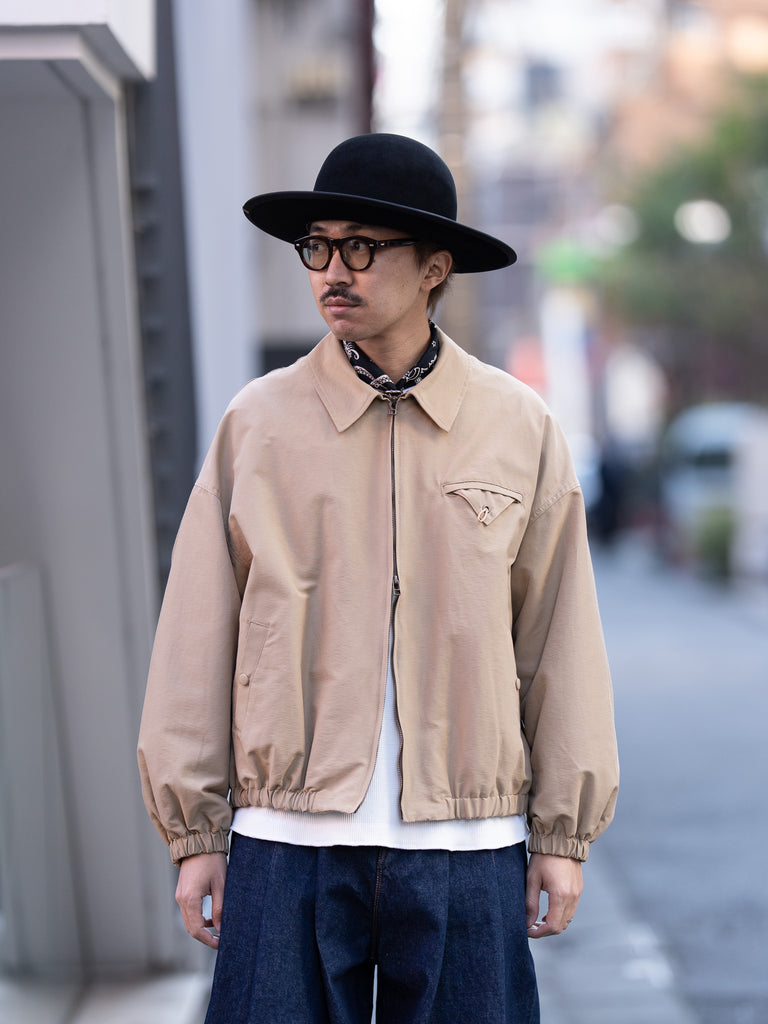 refomed / DOKA NYLON JACKET "TARP" -BEIGE-