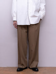 【1/24(土)発売】IRENISA / TWO TUCKS WIDE TROUSERS -BROWN-