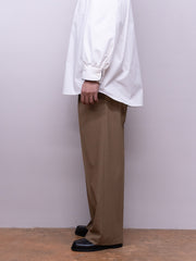 【1/24(土)発売】IRENISA / TWO TUCKS WIDE TROUSERS -BROWN-