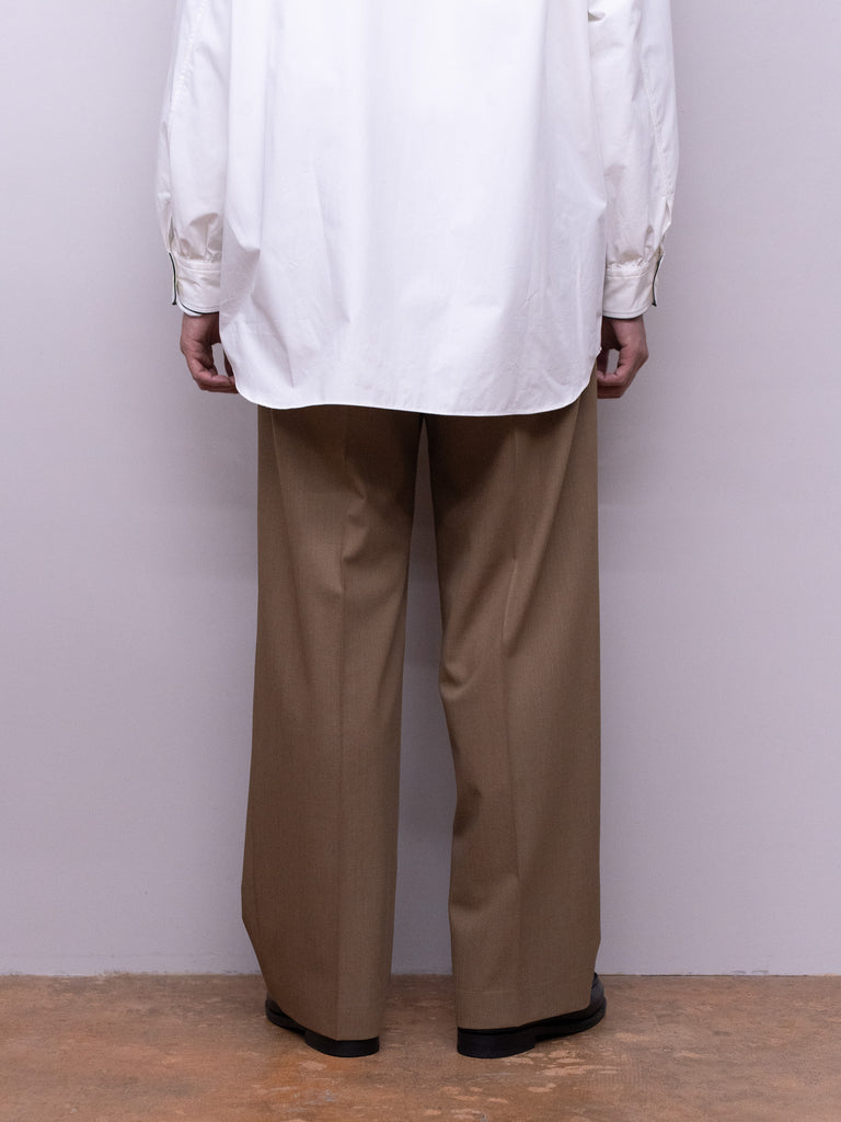 【1/24(土)発売】IRENISA / TWO TUCKS WIDE TROUSERS -BROWN-