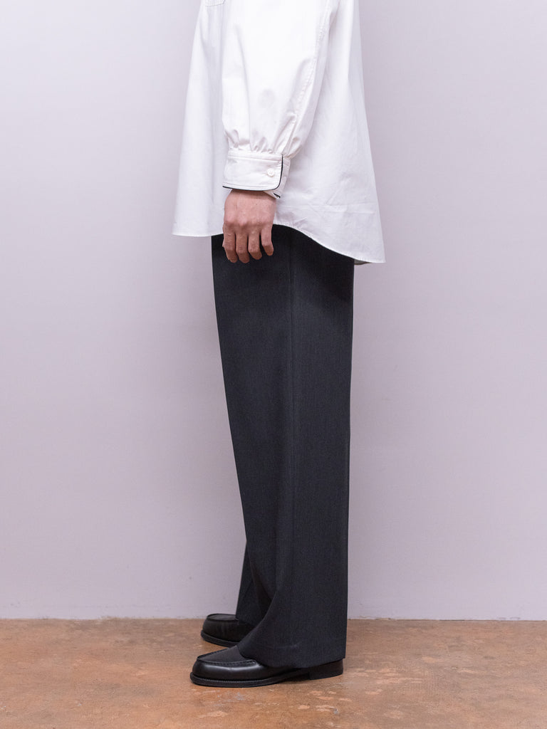 【1/24(土)発売】IRENISA / TWO TUCKS WIDE TROUSERS -CHARCOAL GRAY-