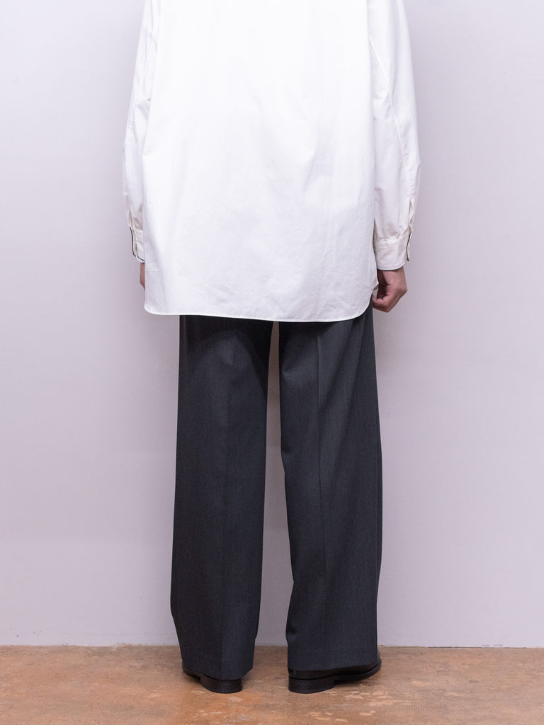 【1/24(土)発売】IRENISA / TWO TUCKS WIDE TROUSERS -CHARCOAL GRAY-