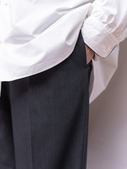 【1/24(土)発売】IRENISA / TWO TUCKS WIDE TROUSERS -CHARCOAL GRAY-