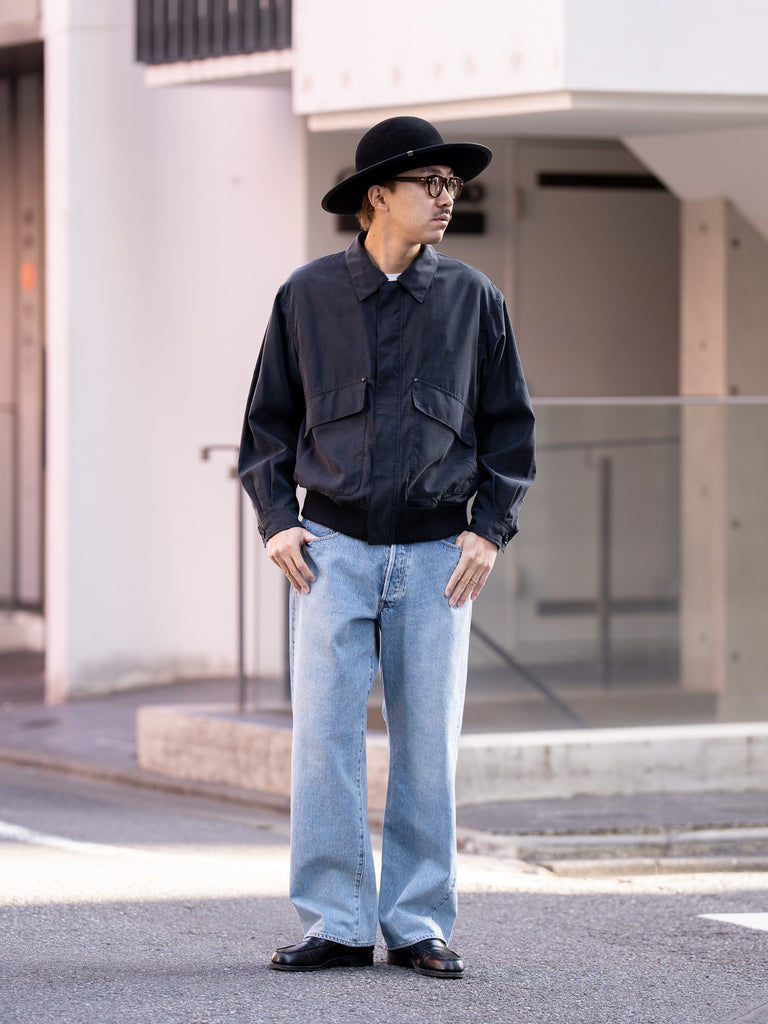 【1/31 正午発売】ULTERIOR / VINTAGE WASHED SELVEDGE DENIM 5P PANTS -FADED BLUE-