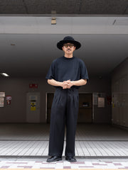 ANTOK / WORK WIDE TROUSERS-BLACK-