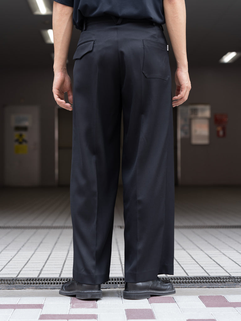 ANTOK / WORK WIDE TROUSERS-BLACK-