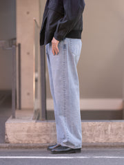 【1/31 正午発売】ULTERIOR / VINTAGE WASHED SELVEDGE DENIM 5P PANTS -FADED BLUE-
