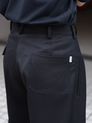 ANTOK / WORK WIDE TROUSERS-BLACK-