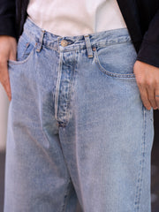 【1/31 正午発売】ULTERIOR / VINTAGE WASHED SELVEDGE DENIM 5P PANTS -FADED BLUE-