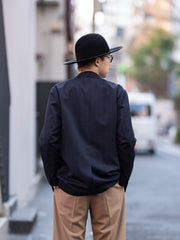 【1/31 正午発売】ULTERIOR / WOOL WASHI STRIPE DB JKT -DARK NAVY-