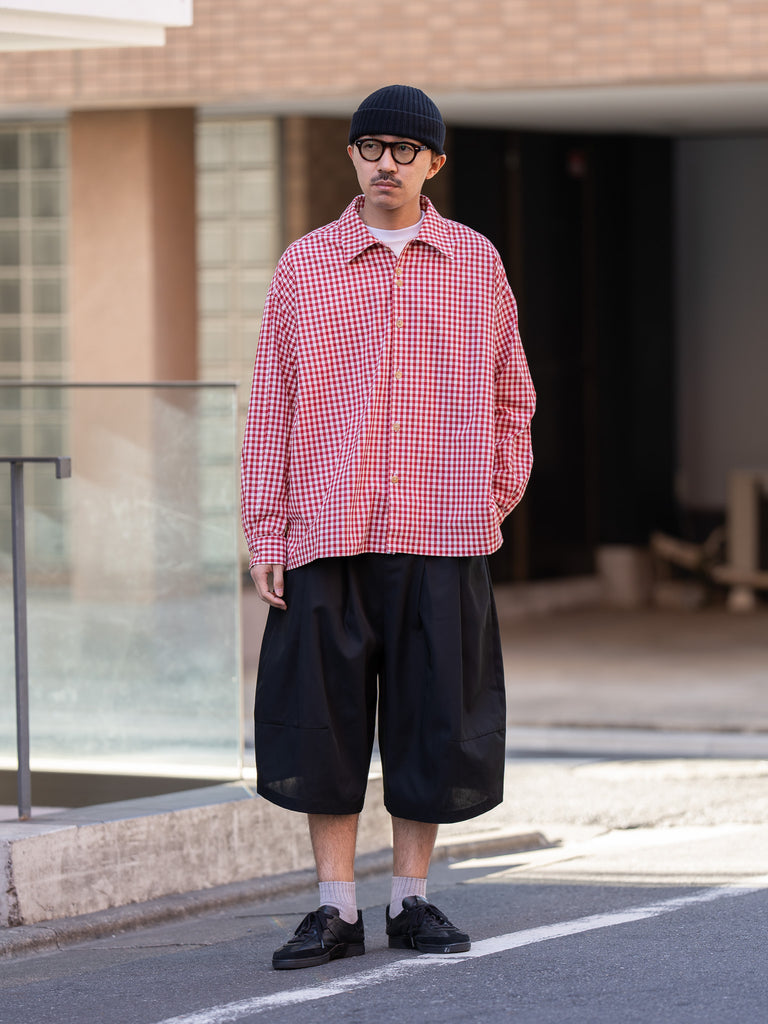 SHINYAKOZUKA / BAGGY SHORTS -BLACK-