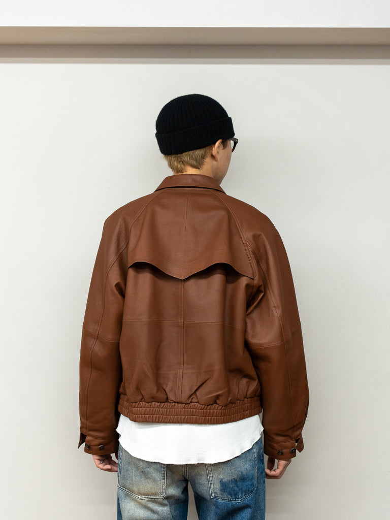 【Restock size3】IRENISA / GUNFLAP ZIP BLOUSON -BROWN-