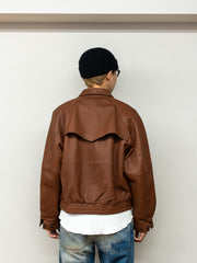 【Restock size3】IRENISA / GUNFLAP ZIP BLOUSON -BROWN-