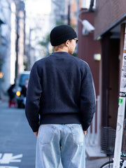 RICE NINE TEN / KNITTED TRAINING JACKET -BLACK-