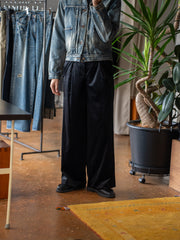 TAAKK / VELVET TROUSERS-Black-