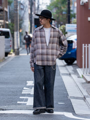 SUGARHILL / OMBRE SKIPPER SHIRT -ECRU X GRAY-